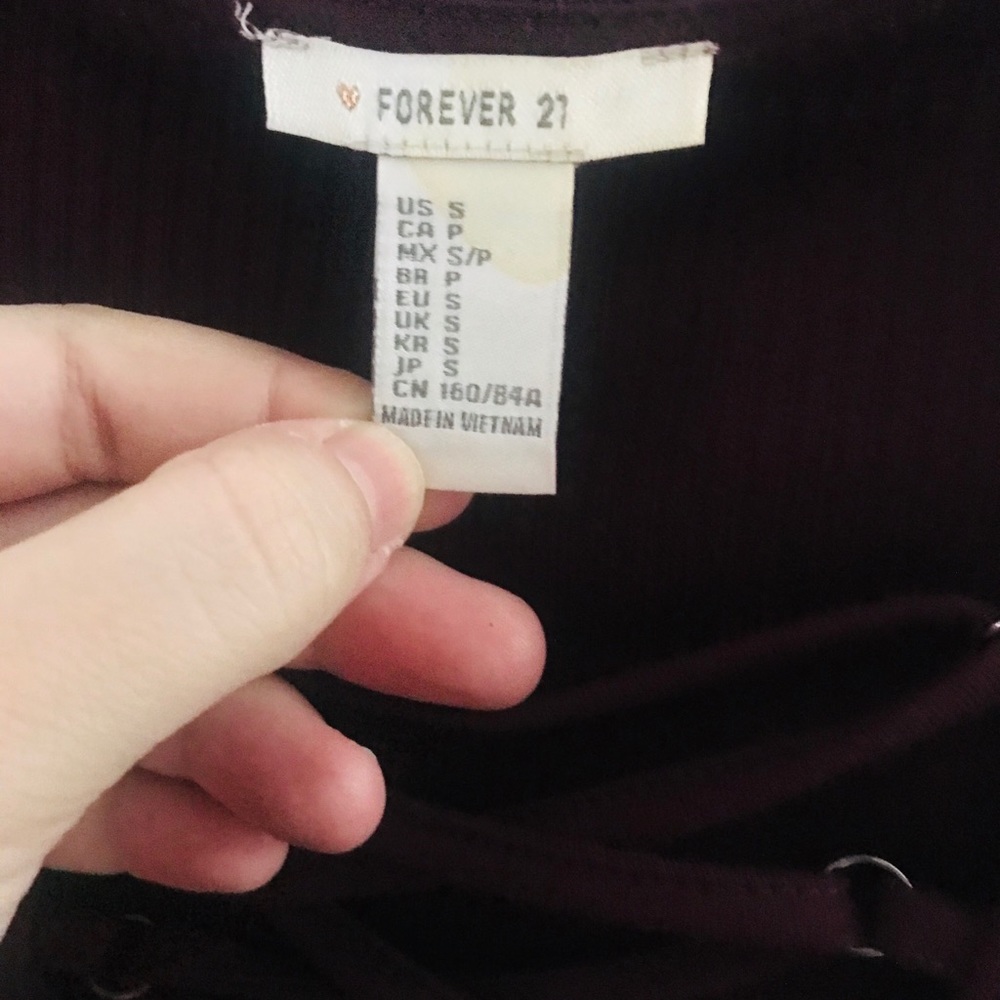Burgundy long shirt